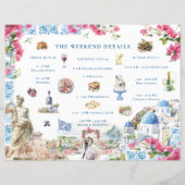 Griekenland Huwelijk Weekend Welkom Route (Achterkant)