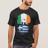Griekenland - Iers - boomrootenvlag T-shirt (Voorkant)