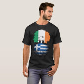 Griekenland - Iers - boomrootenvlag T-shirt (Voorkant volledig)