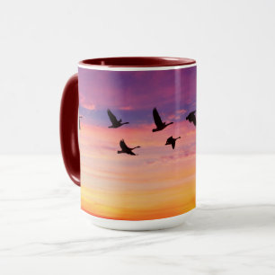 Griekenland in Vlucht bij Sunrise Ceramic Mok