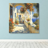 GRIEKENLAND - Ingewikkeld Canvas Afdruk (Insitu (Houten vloer))