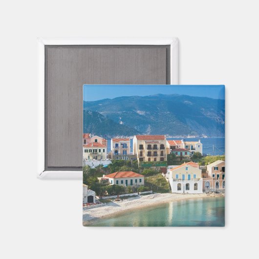 GRIEKENLAND, Ionische eilanden, KEFALONIË, Assos:  Magneet (Voorkant / Achterkant)