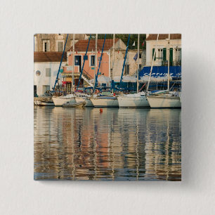 GRIEKENLAND, Ionische eilanden, KEFALONIË, Fiskar Vierkante Button 5,1 Cm