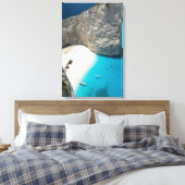 GRIEKENLAND, Ionische eilanden, ZAKYNTHOS, SHIPWRE Canvas Afdruk (Insitu (Slaapkamer))