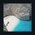 GRIEKENLAND, Ionische eilanden, ZAKYNTHOS, SHIPWRE Magneet<br><div class="desc">COPYRIGHT Walter Bibikow / DanitaDelimont.com | EU12 WBI0211.jpg | GRIEKENLAND, Ionische eilanden, ZAKYNTHOS, SHIPWRECK BEACH: Scheepswrak (Navagio) strand, Uitzicht van strand met schip</div>