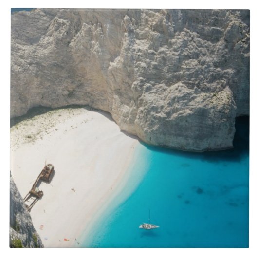 GRIEKENLAND, Ionische eilanden, ZAKYNTHOS, SHIPWRE Tegeltje (Voorkant)