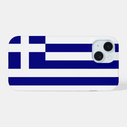 Griekenland iPhone 15 Case (Achterkant horizontaal)