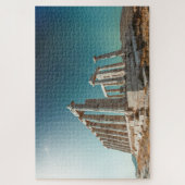 Griekenland. Kaap Sounion - Ruins van een oude tem Legpuzzel (Verticaal)