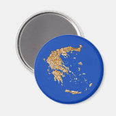 Griekenland Kaart Magnet (Voorkant / Achterkant)