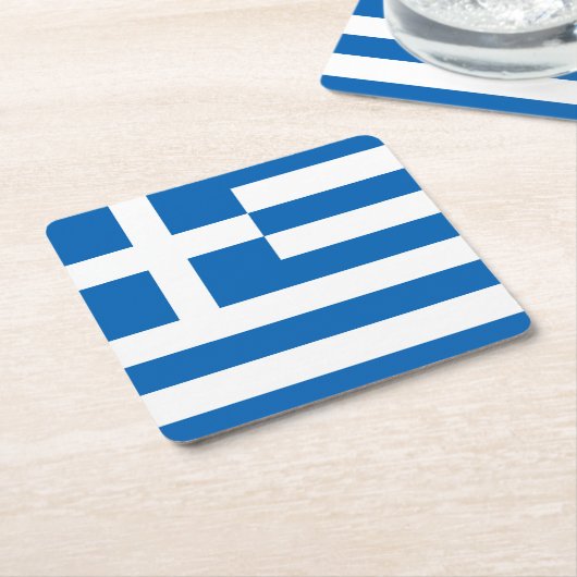 Griekenland Kartonnen Onderzetters (Schuin)