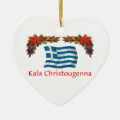 Griekenland Kerstmis Keramisch Ornament (Voorkant)