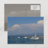 Griekenland, Korfoe, oude vuurtoren, Briefkaart (Voorkant / Achterkant)