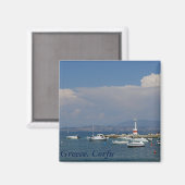 Griekenland, Korfoe, Oude Vuurtoren, Magneet (Voorkant / Achterkant)