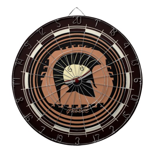 Griekenland Korinthische helm Dartbord (Voorkant)