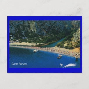 Griekenland, Kreta, strand Preveli, Middellandse Z Briefkaart