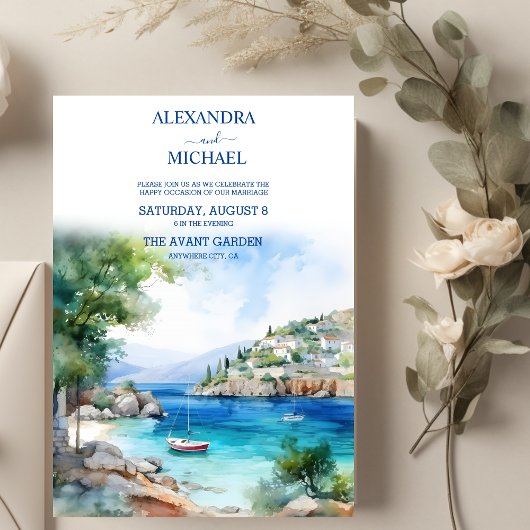 Griekenland landschap Santorini bruiloft Kaart