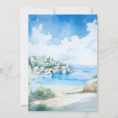 Griekenland landschap Santorini bruiloft Kaart (Achterkant)