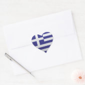 Griekenland liefde vlag trots hart sticker (Envelop)