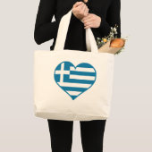 Griekenland Love Grote Tote Bag (Voorkant (product))