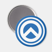 Griekenland Magneet - Lambda symbool (Voorkant / Achterkant)