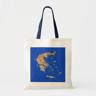 Griekenland Map Bag Tote Bag