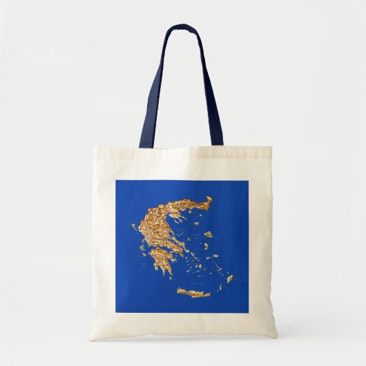 Griekenland Map Bag Tote Bag (Voorkant)