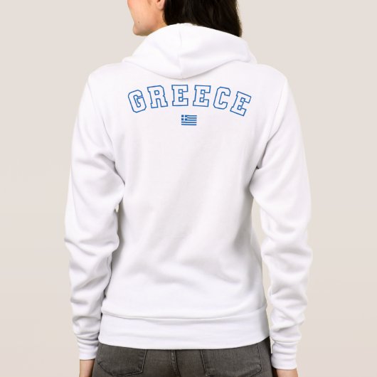 Griekenland met vlag hoodie (Achterkant)
