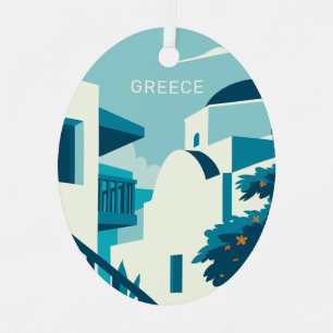 Griekenland Metalen Ornament