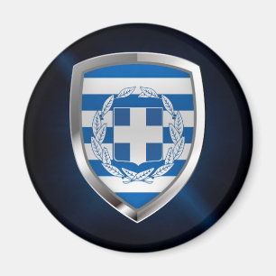 Griekenland Metallic Emblem Magneet