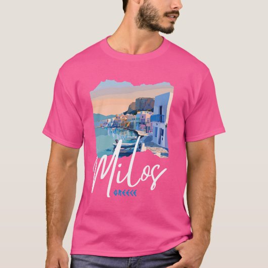 Griekenland Milos T-shirt (Voorkant)