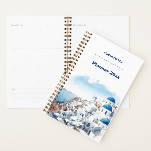 Griekenland Myconos Waterverf niet gedateerd | Je  Planner (Display)