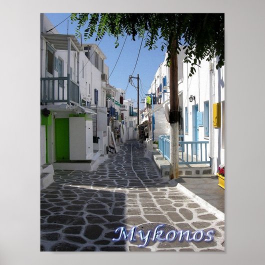 Griekenland - Mykonos - Chora - Poster (Voorkant)