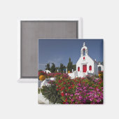 Griekenland, Mykonos, kleine klap in de lucht Magneet (Voorkant / Achterkant)