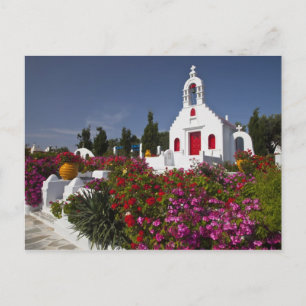 Griekenland, Mykonos, Leuke kleine kapel in de Briefkaart