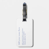 Griekenland Mykonos Windmills gepersonaliseerd Bagagelabel (Achterkant verticaal)