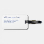 Griekenland Mykonos Windmills gepersonaliseerd Bagagelabel (Achterkant horizontaal)