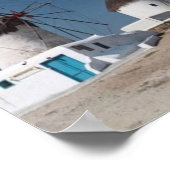 Griekenland - Mykonos - Windmills - Poster (Hoek)