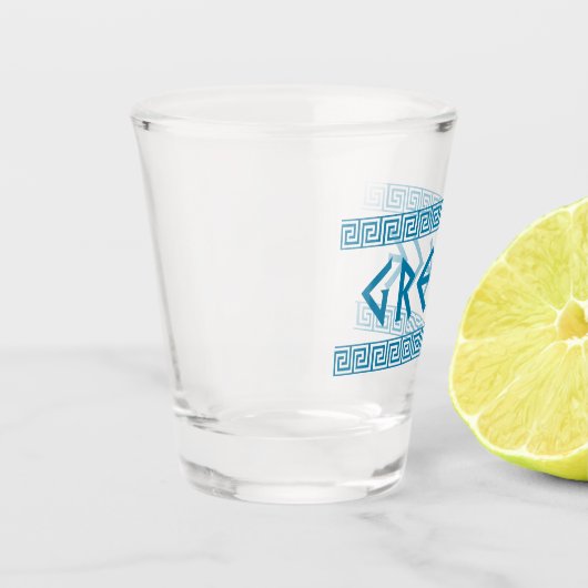 griekenland natiestatensymbool griekse trave shot glas (Links)