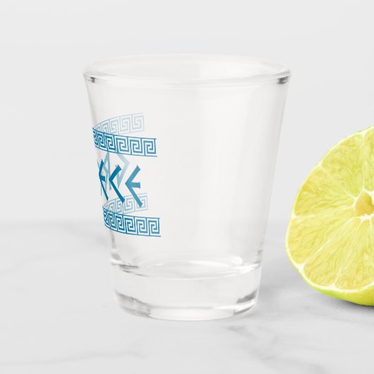 griekenland natiestatensymbool griekse trave shot glas (Rechts)