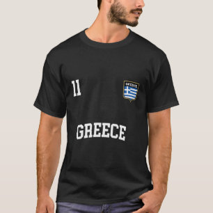 Griekenland Nr. 11 Grieks Football Voetbalteam T-shirt