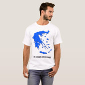 Griekenland op mijn Shirt Funny Greek Pride Shirt (Voorkant volledig)