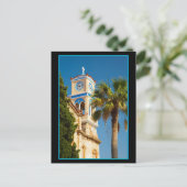 Griekenland - Orthodoxe Griekse kerk met palmboom Briefkaart (Staand voorkant)