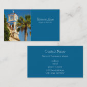 Griekenland - Orthodoxe Griekse kerk met palmboom Visitekaartje (Voorkant / Achterkant)