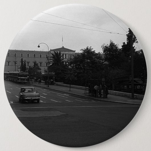  Griekenland oud paleis Athene 1970 Ronde Button 6,0 Cm (Voorkant)