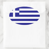 Griekenland Ovale Sticker (Tas)