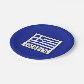 Griekenland Papieren Bordje (Gekanteld)