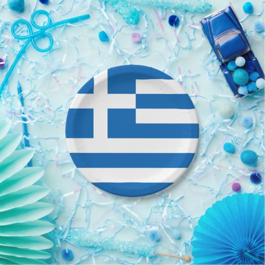 Griekenland Papieren Bordje (Feest)