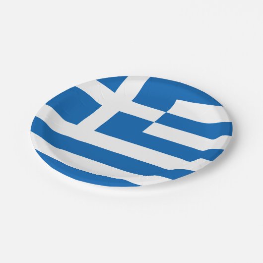 Griekenland Papieren Bordje (Gekanteld)