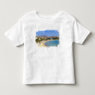 Griekenland, Paros eiland, Krios Beach van bovenaf Kinder Shirts