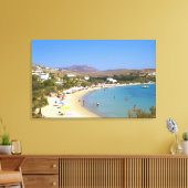 Griekenland, Paros Island, Krios Beach van bovenaf Canvas Afdruk (Insitu (Woonkamer))